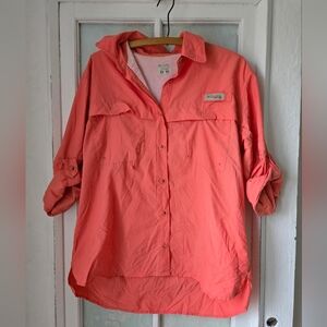 Columbia Coral PFG Fishing Shirt M